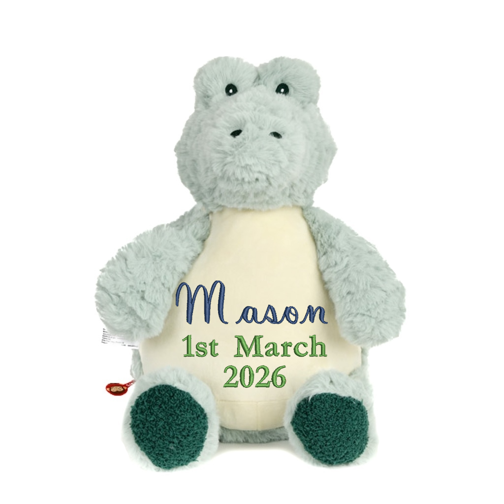 Baby Giraffe Embroidered Name & D.O.B Teddy