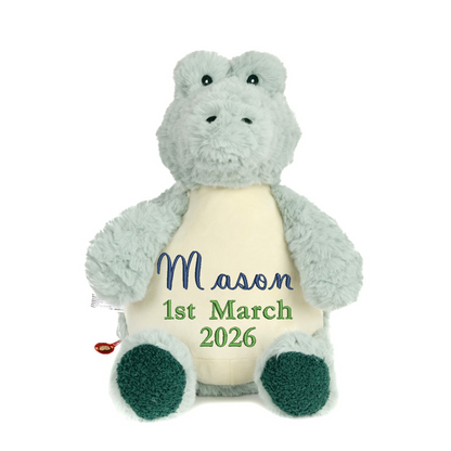 Baby Giraffe Embroidered Name & D.O.B Teddy
