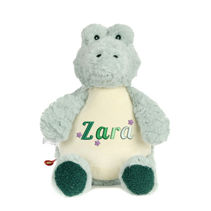 Personalised Snowflake Deer Embroidered Name with Stars Teddy