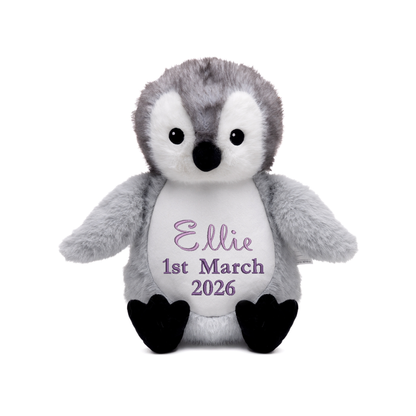 Baby Giraffe Embroidered Name & D.O.B Teddy