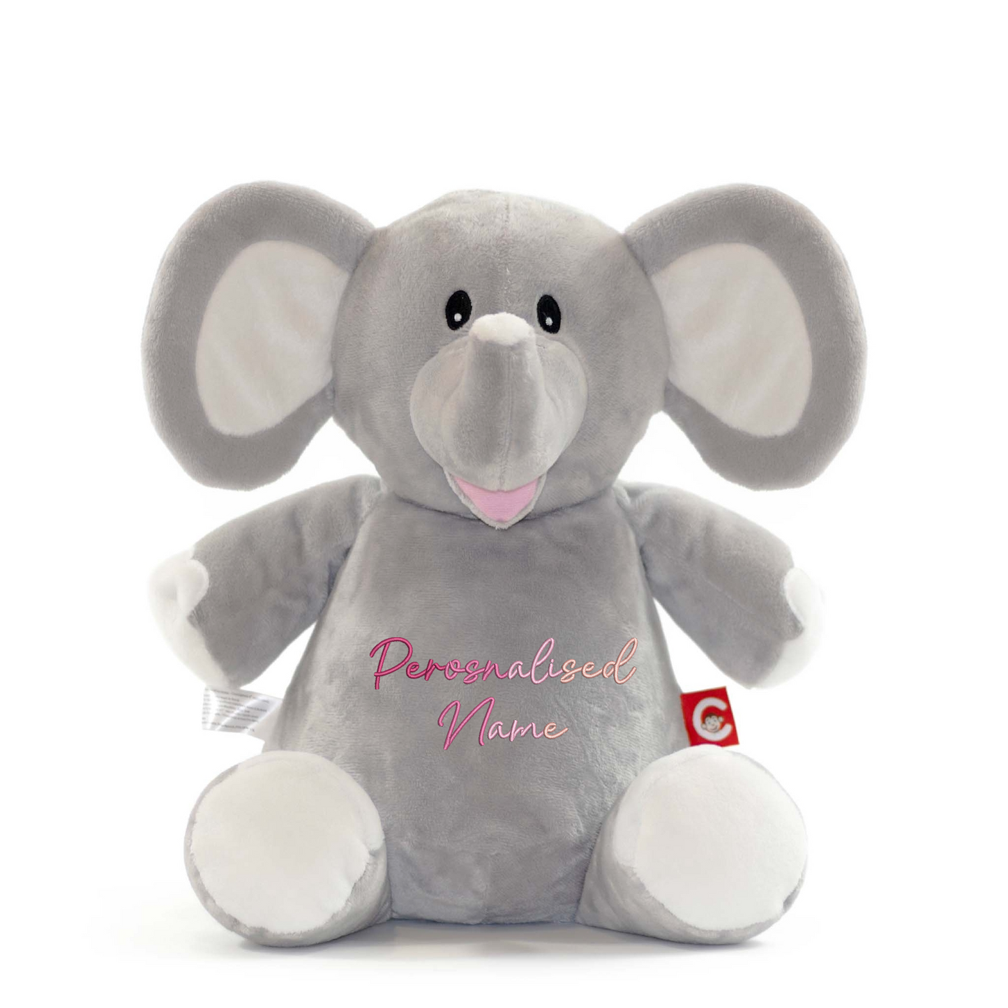 Personalised Baby Giraffe Embroidered Name Gradient Teddy