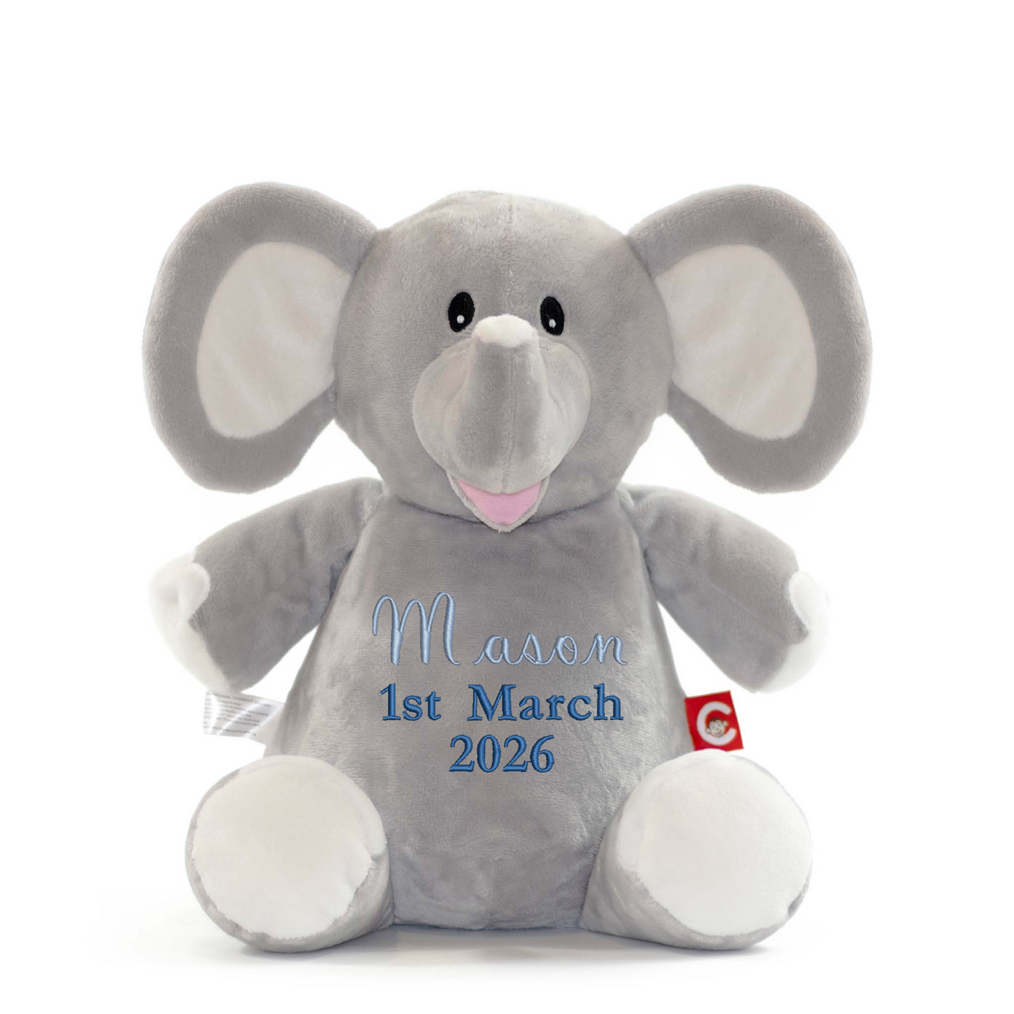 Baby Giraffe Embroidered Name & D.O.B Teddy