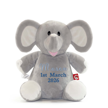 Baby Giraffe Embroidered Name & D.O.B Teddy