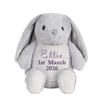 Baby Giraffe Embroidered Name & D.O.B Teddy