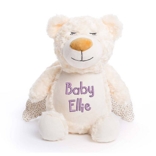Guardian Bear Embroidered Baby Name Teddy