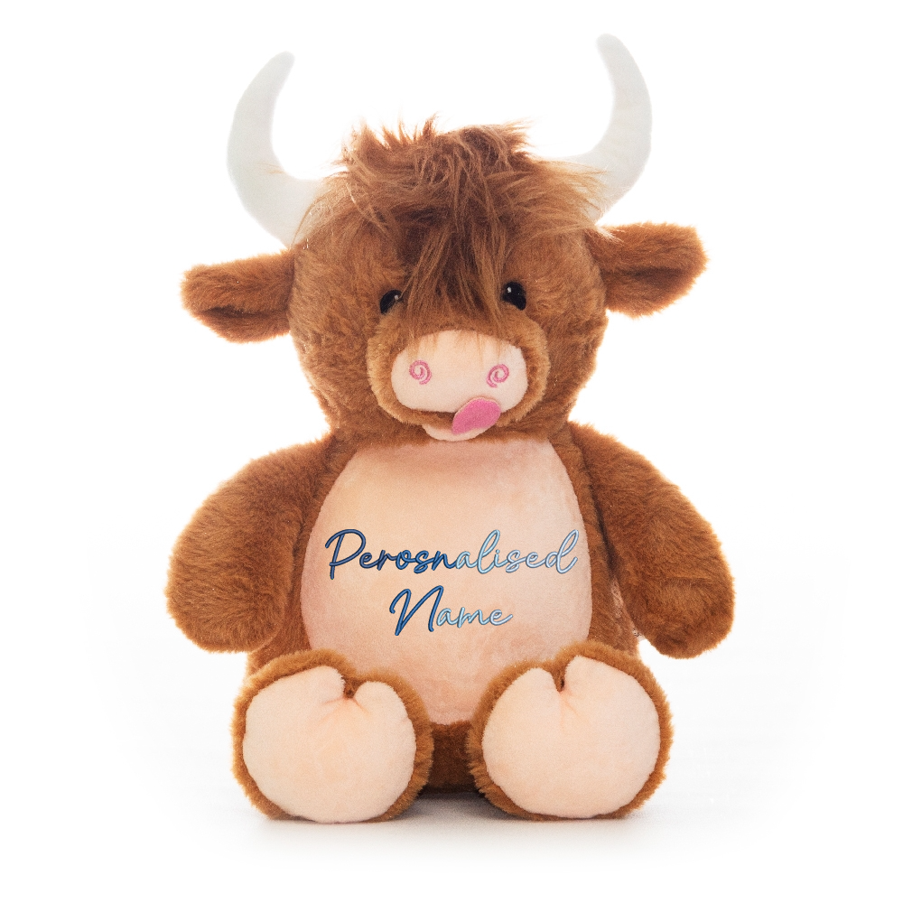 Personalised Baby Giraffe Embroidered Name Gradient Teddy