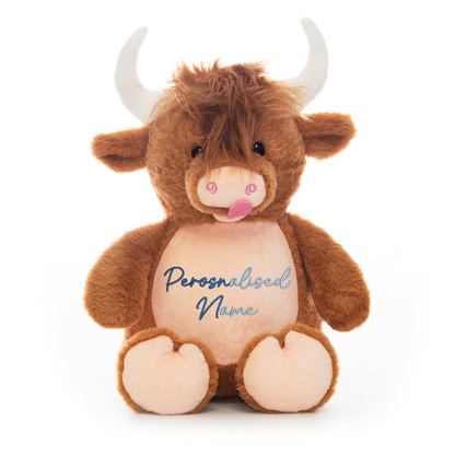 Personalised Baby Giraffe Embroidered Name Gradient Teddy