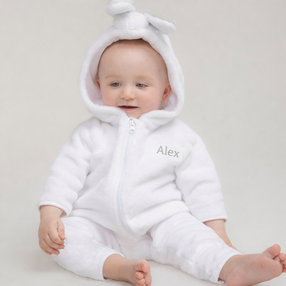 White Bunny Romper Outfit