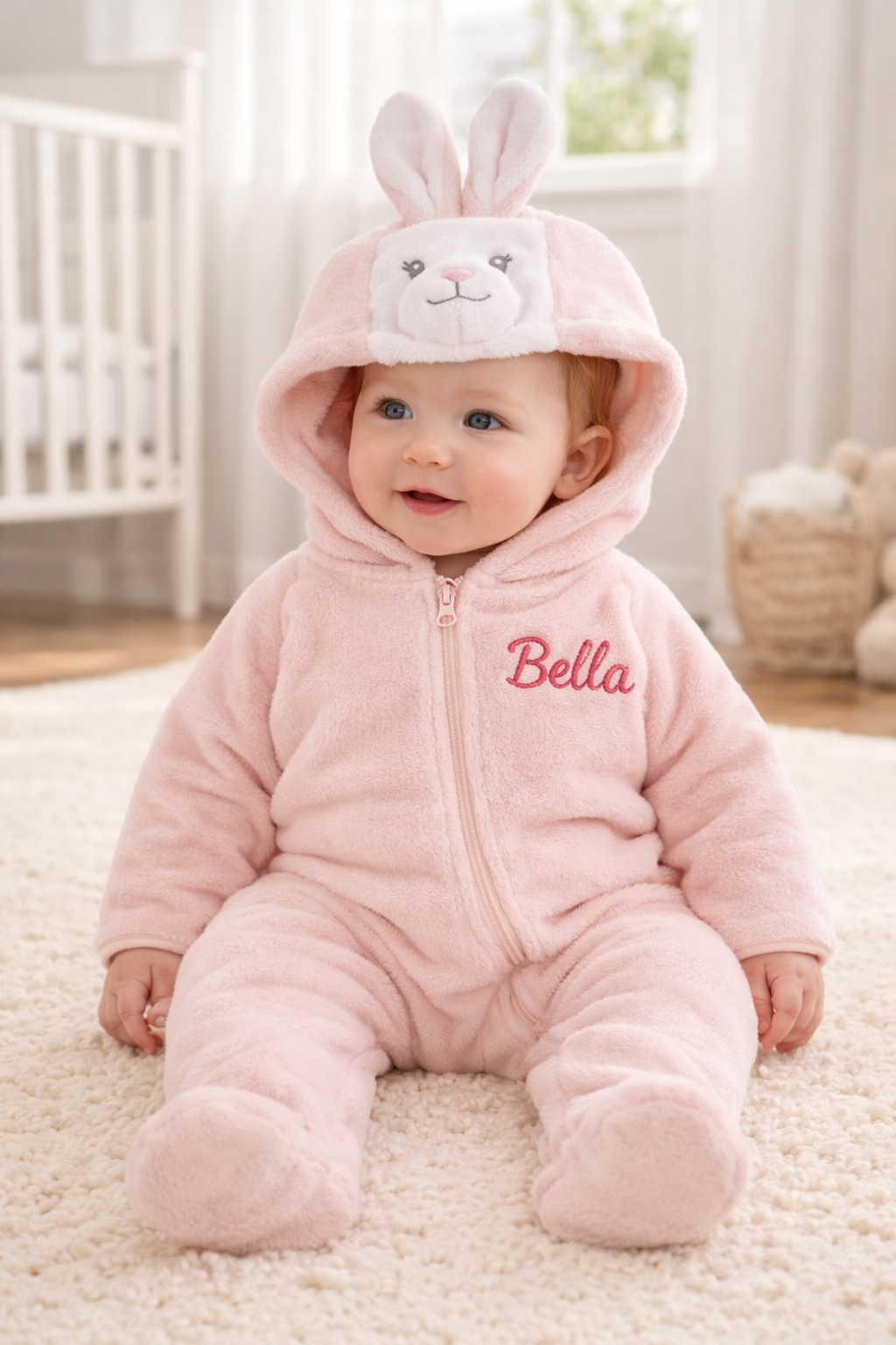 Pink Bunny Romper Outfit