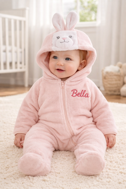 Pink Bunny Romper Outfit