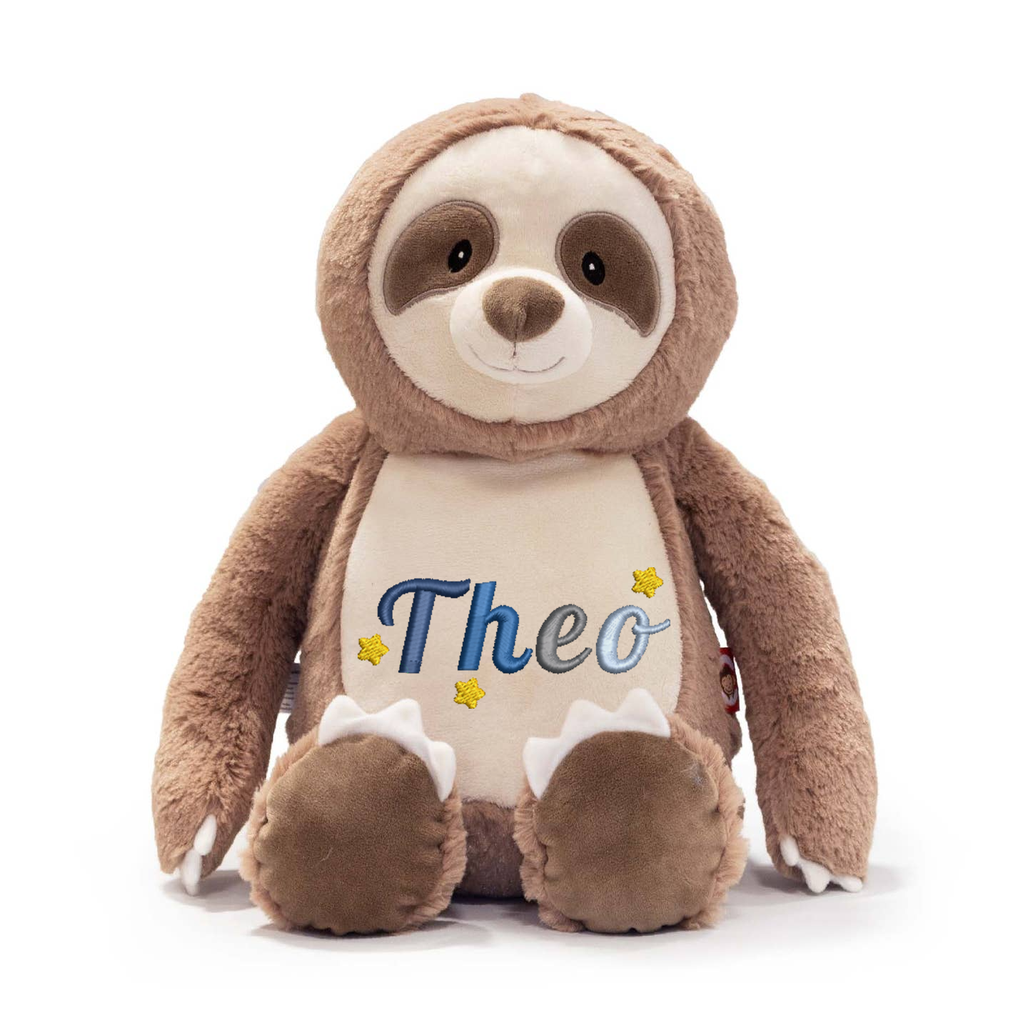 Personalised Snowflake Deer Embroidered Name with Stars Teddy