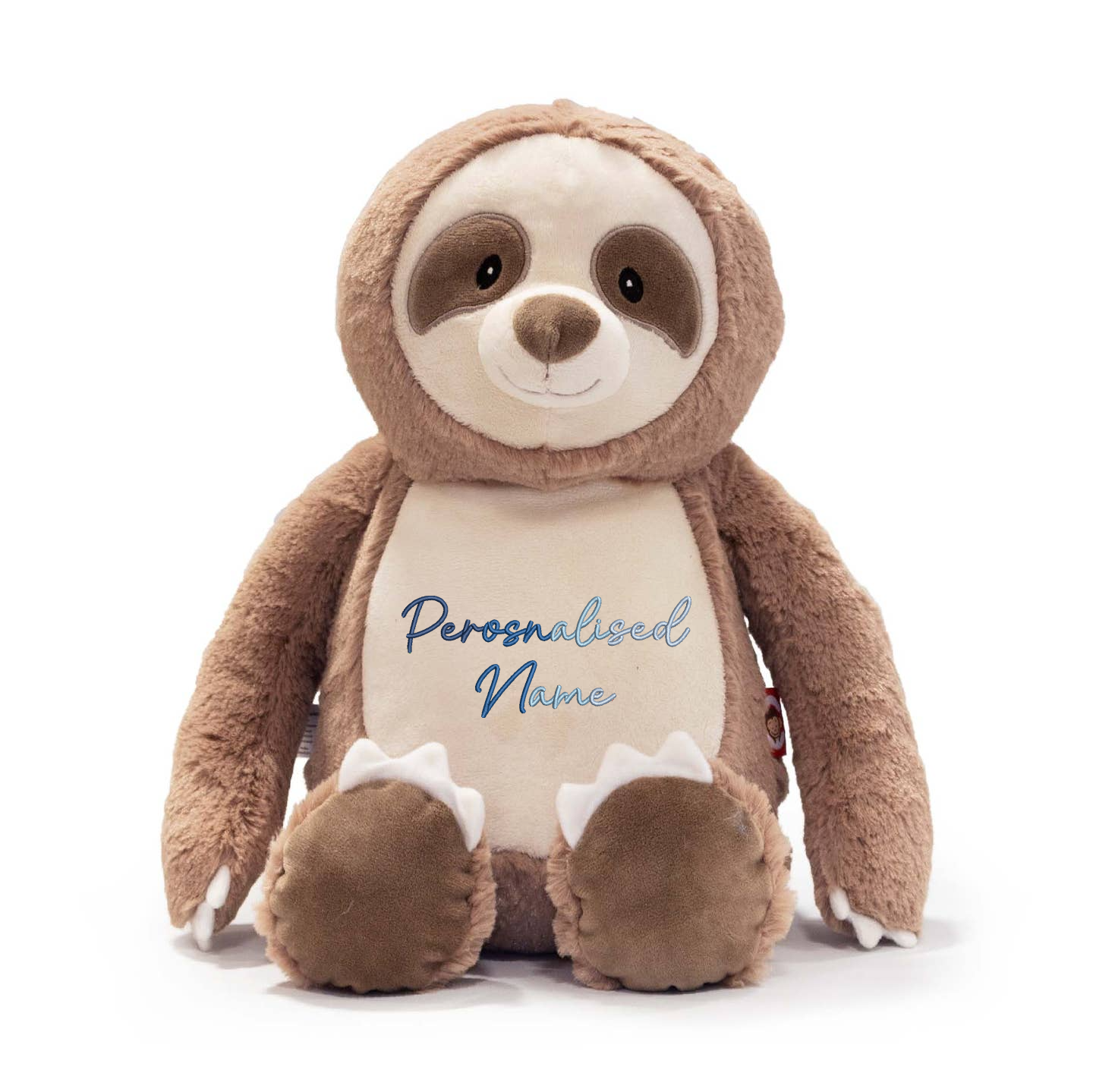 Personalised Baby Giraffe Embroidered Name Gradient Teddy