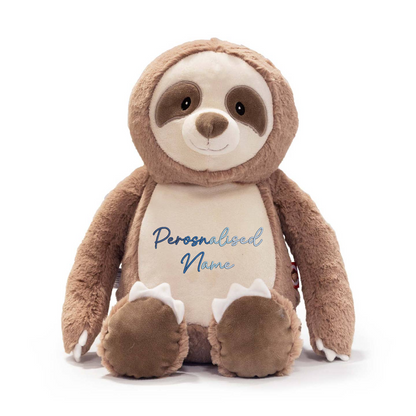 Personalised Baby Giraffe Embroidered Name Gradient Teddy