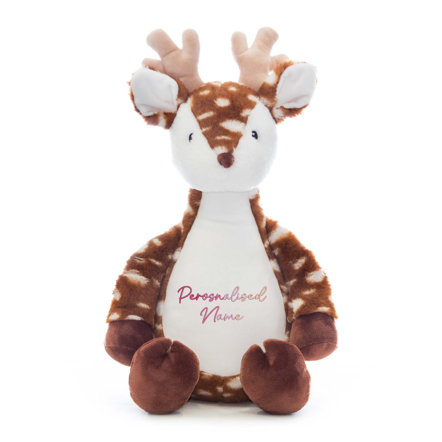Personalised Baby Giraffe Embroidered Name Gradient Teddy