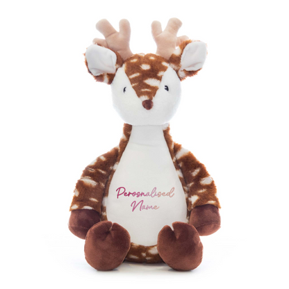 Personalised Baby Giraffe Embroidered Name Gradient Teddy