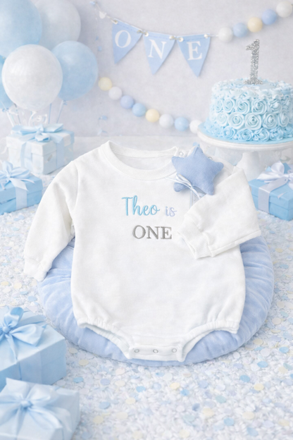 Boys 1st Birthday Long Sleeve Bodysuit